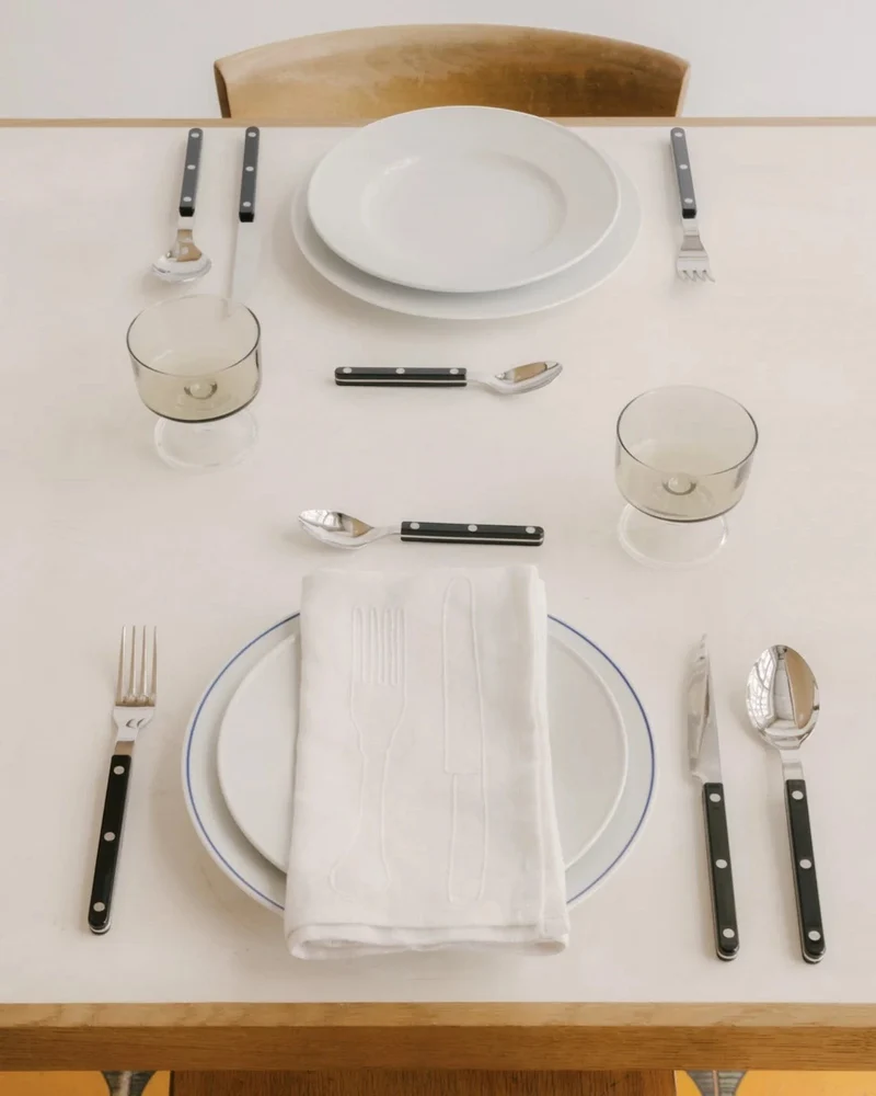 Teelöffel Bistrot aus Edelstahl schwarz