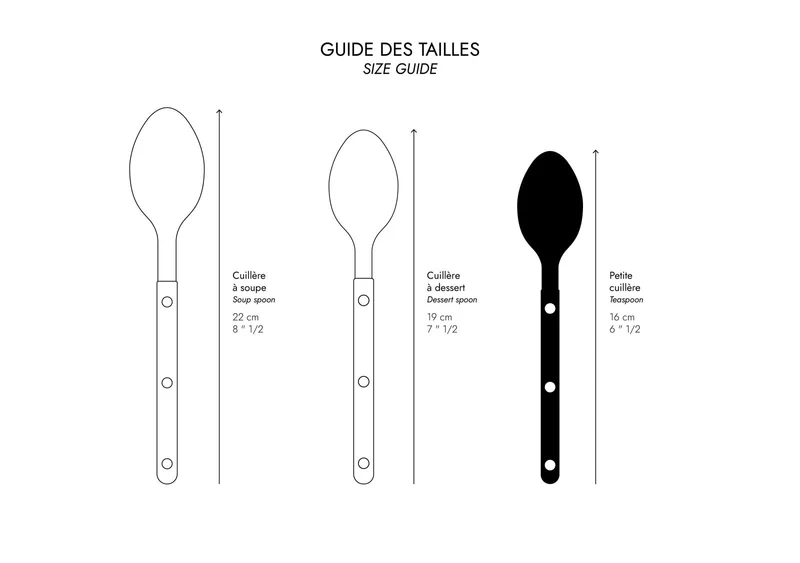 Teelöffel Bistrot aus Edelstahl schwarz