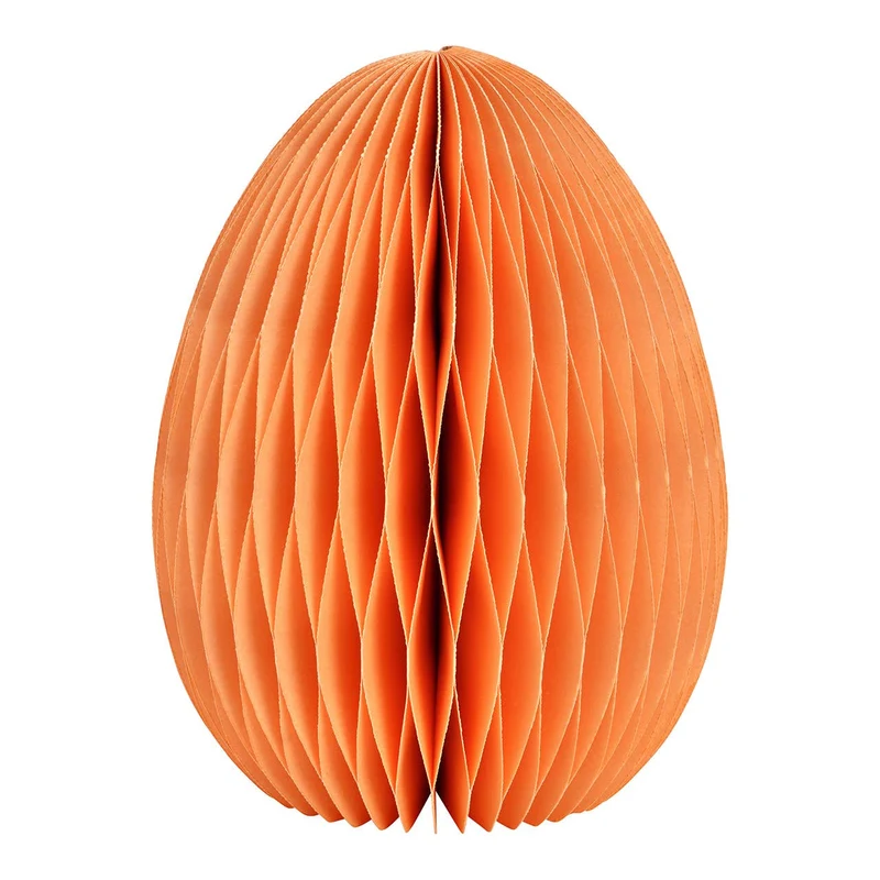 Honeycomb Osterei aus Papier/Pappe Peach