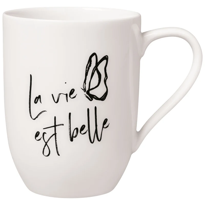 Becher mit Henkel La vie est belle