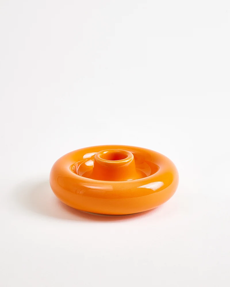 Seia Kerzenhalter groß orange