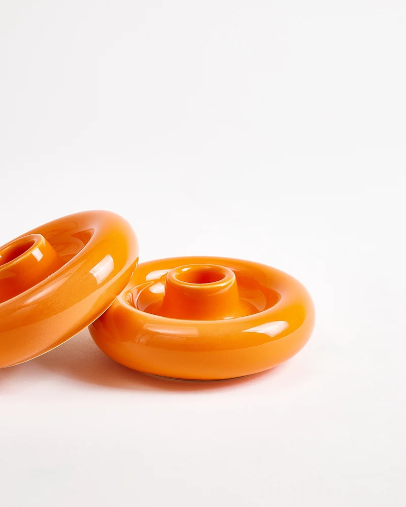 Seia Kerzenhalter groß orange