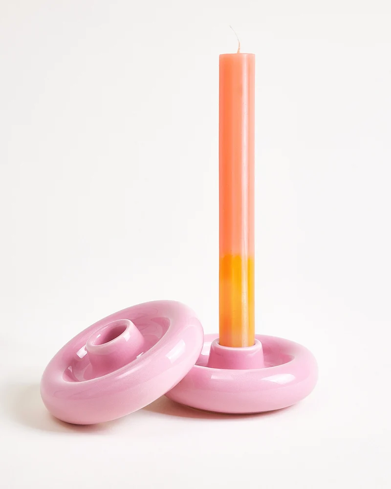 Seia Kerzenhalter groß rosa