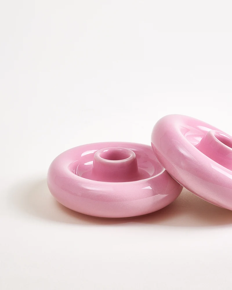 Seia Kerzenhalter groß rosa