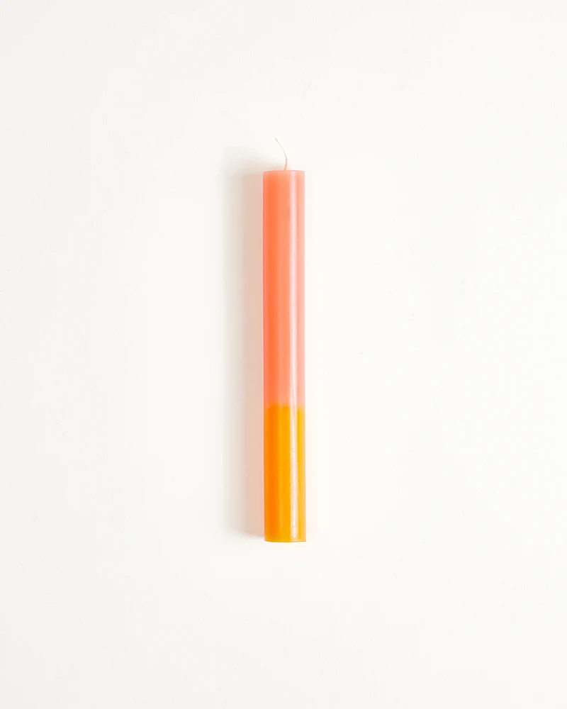 Seia Stabkerze 2er-Set orange rosa