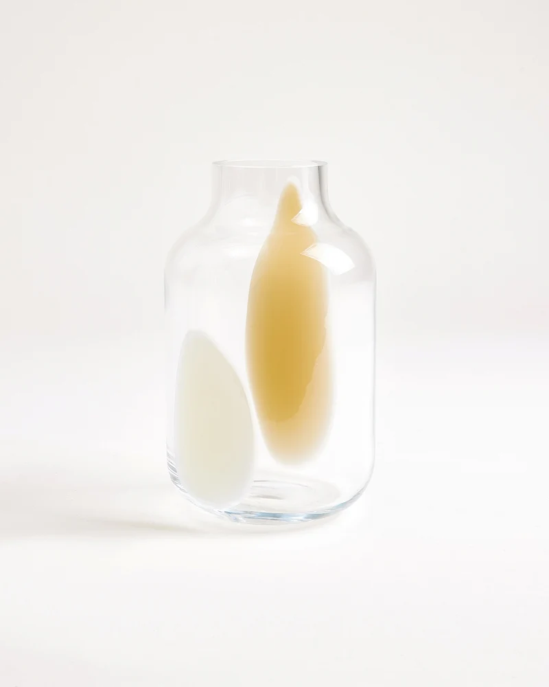 Nuno Glasvase M drops sand