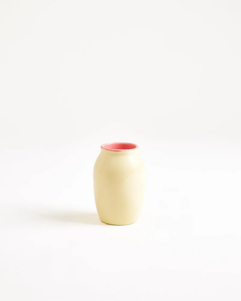 Sombra Vase S gelb rosa