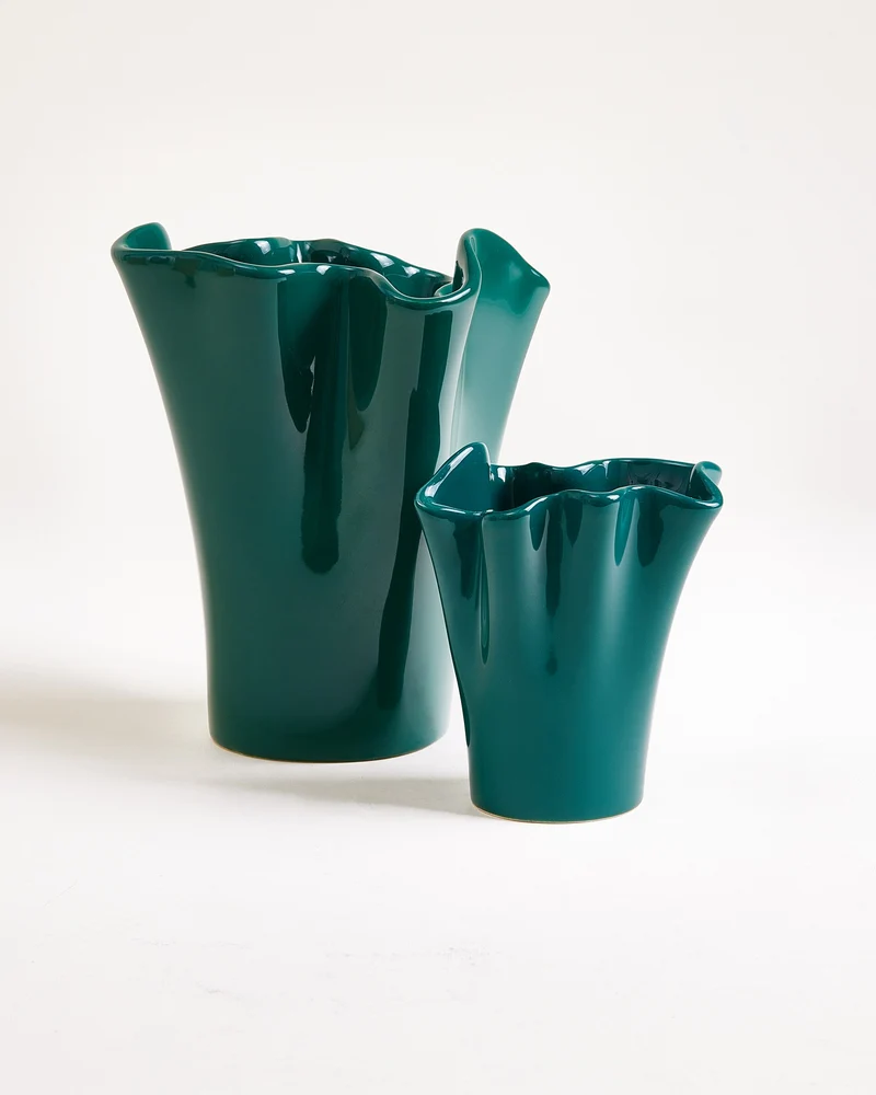 Duna Vase S dunkelgrün