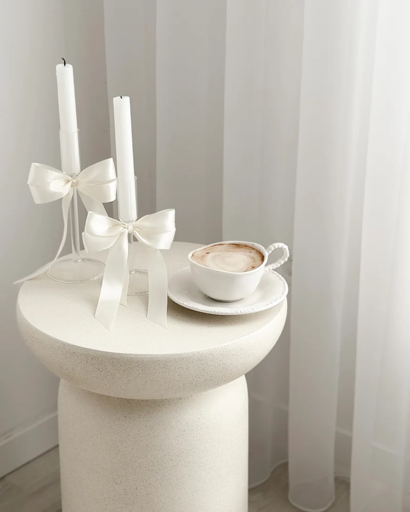 Pearl White Kaffeetassen Set