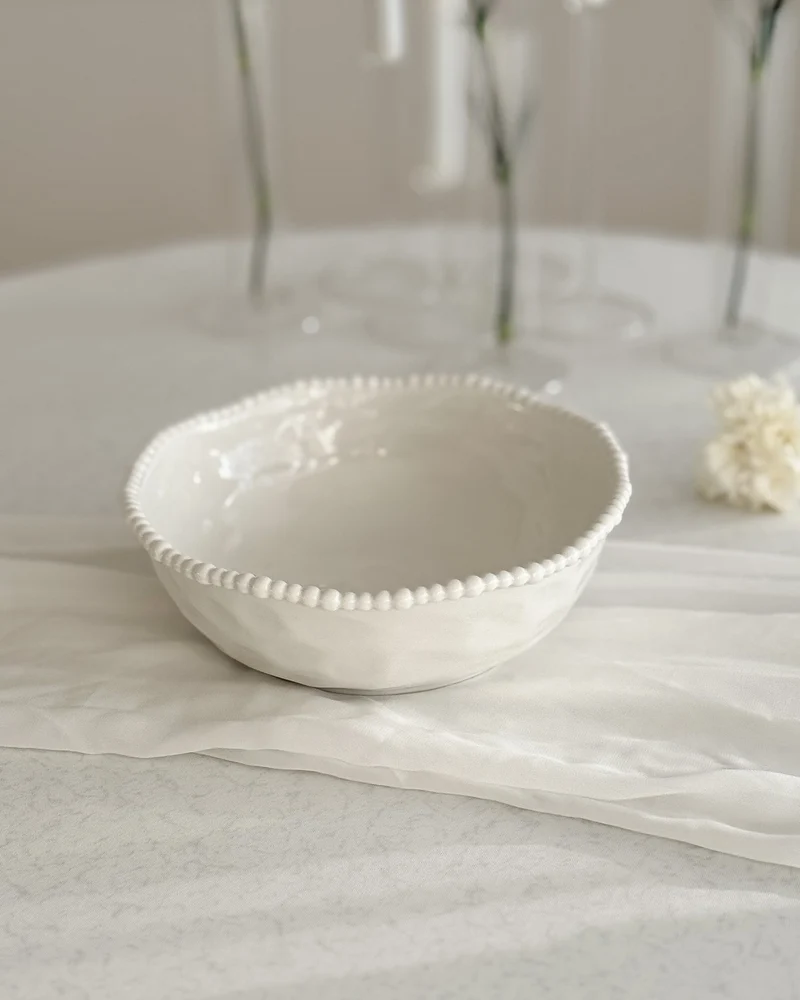 Pearly White Obstschale