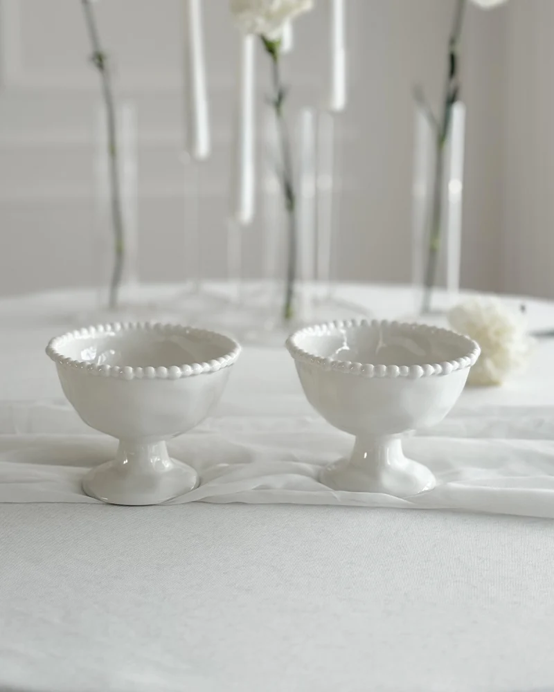 Pearly White Eisbecher 2er Set