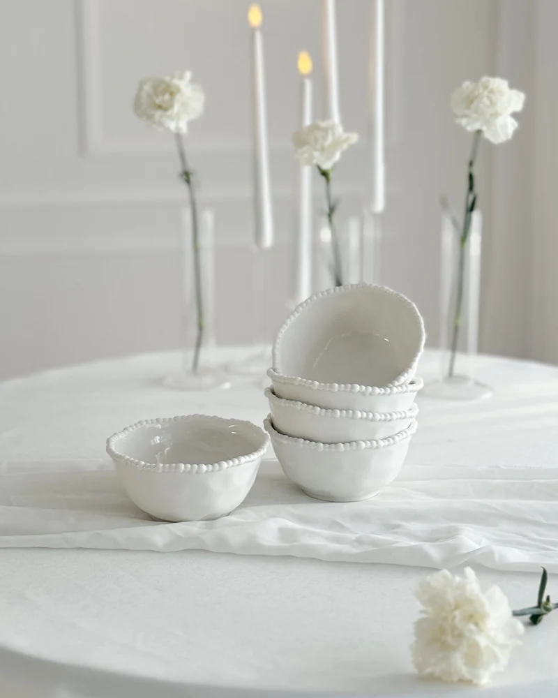 Pearly White Müslischale 6er Set