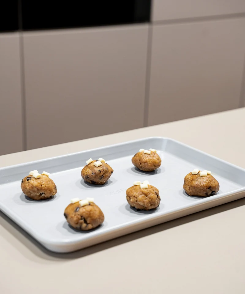 Backblech mit Auskühlgitter Beige