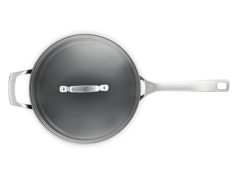 Le Creuset Keramik-Antihaft Sautépfanne mit Glasdeckel rund 26cm