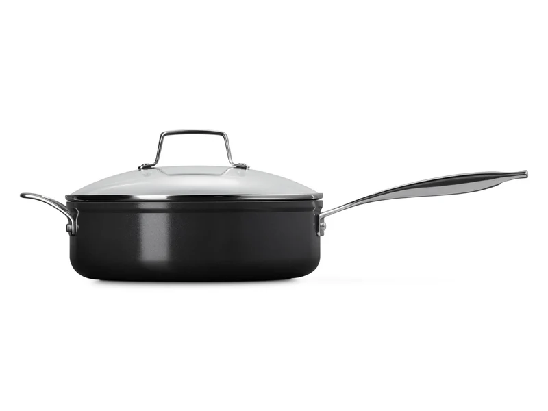 Le Creuset Keramik-Antihaft Sautépfanne mit Glasdeckel rund 26cm