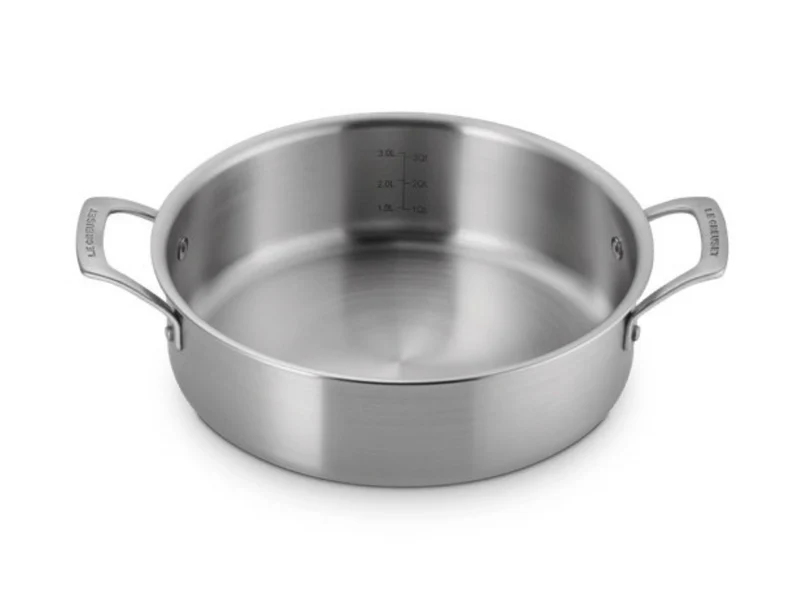 Le Creuset 3-ply Sauteuse Edelstahl 26cm