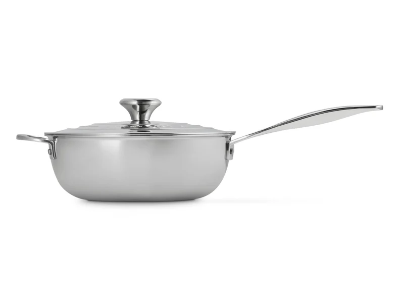 Le Creuset 3-ply Plus Sautépfanne rund mit Deckel 24cm
