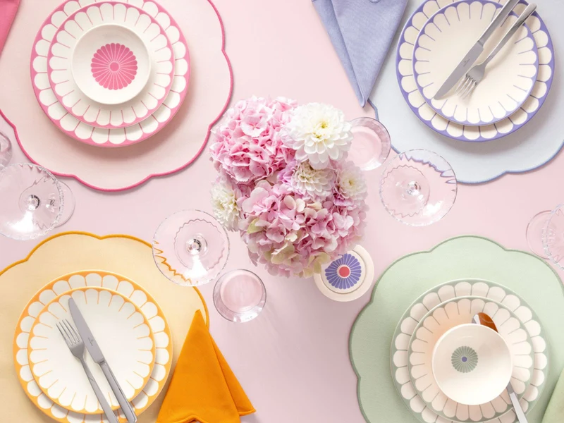 Villeroy & Boch Fleur Accessoires cassis Platzset 40x40cm Set6