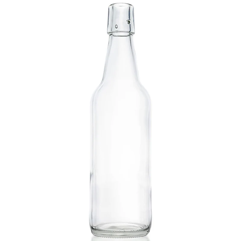 Bügelverschlussflasche 0,5 l Weiß LM
