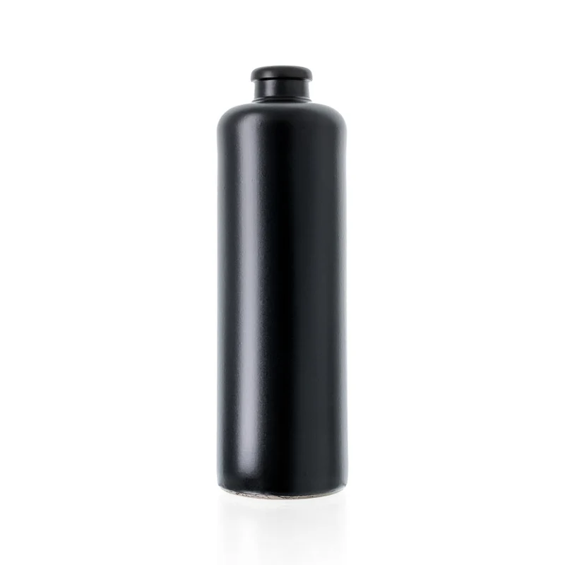 Tonkrug 0,5 l - 500 ml Schwarz-Matt Korkmündung 19 mm