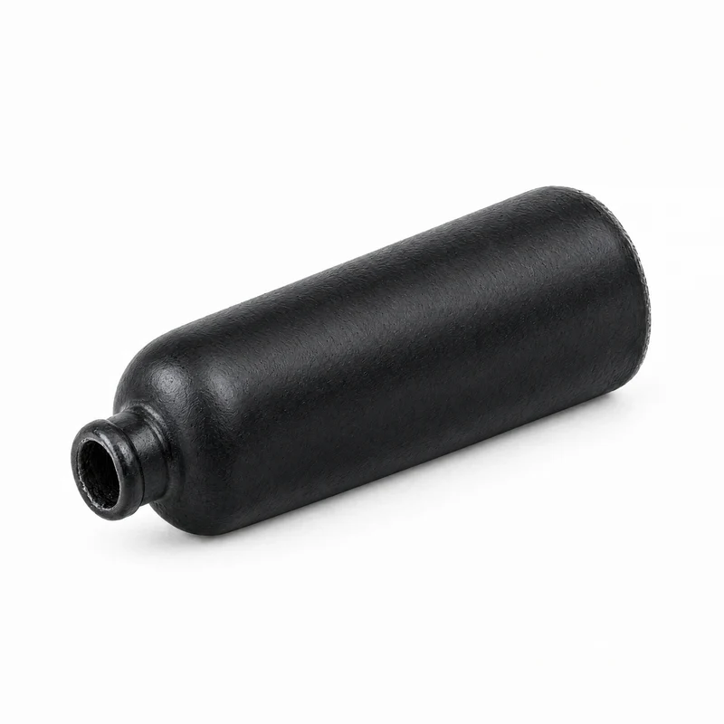 Tonkrug 0,5 l - 500 ml Schwarz-Matt Korkmündung 19 mm