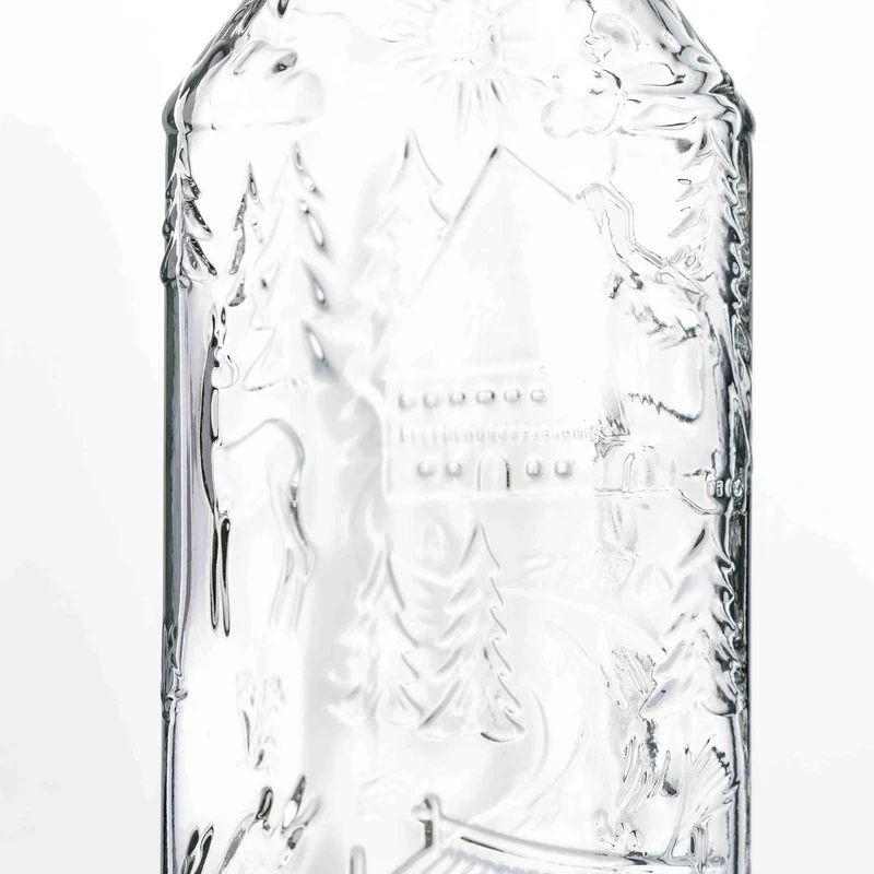 Kirschwasserflasche 500 ml 31,5 mm Deep Schwarzwald-Motiv