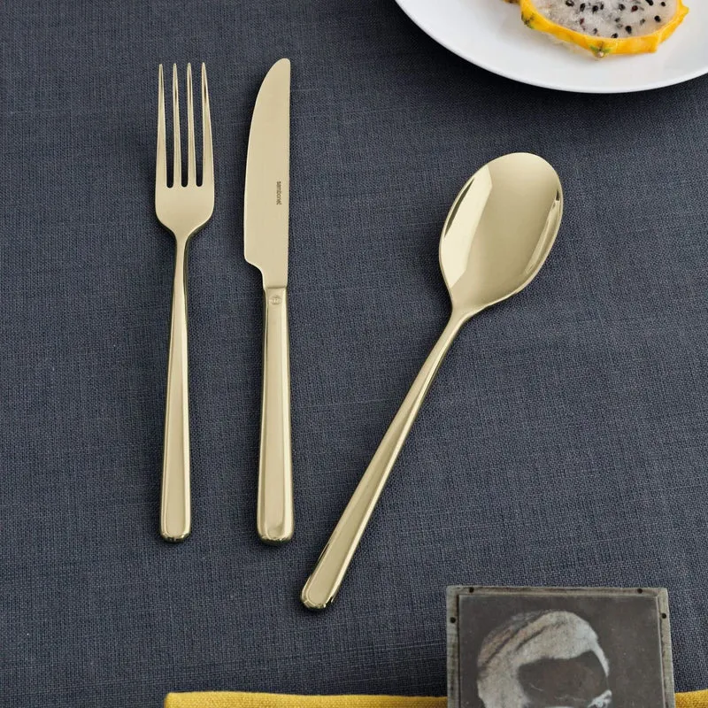 Sambonet Besteckset Linear - Champagne - 30-teilig / 6 Personen