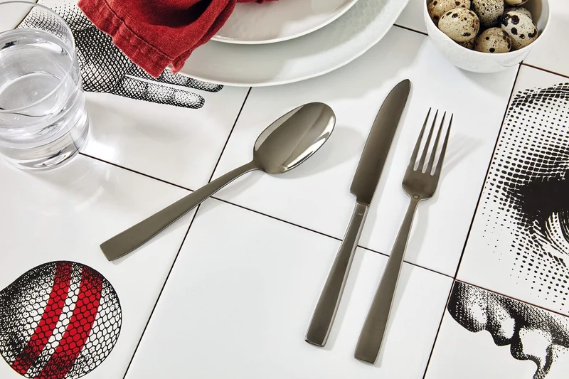 Sambonet Besteckset Flat - Schwarz - 24-teilig / 6 Personen