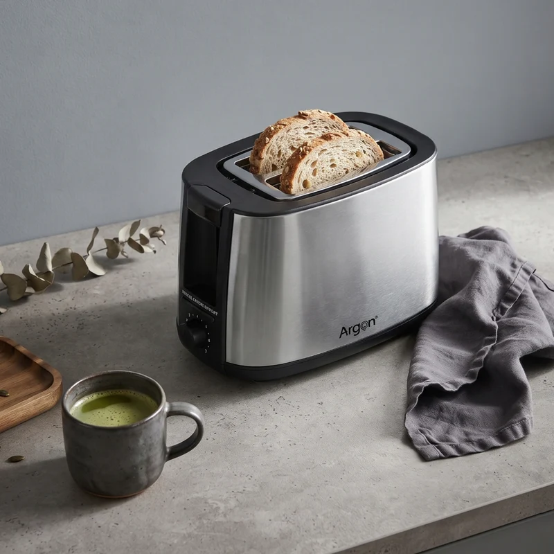 Argon Toaster RVS / Matt Schwarz - 2 Schlitze - 750 W