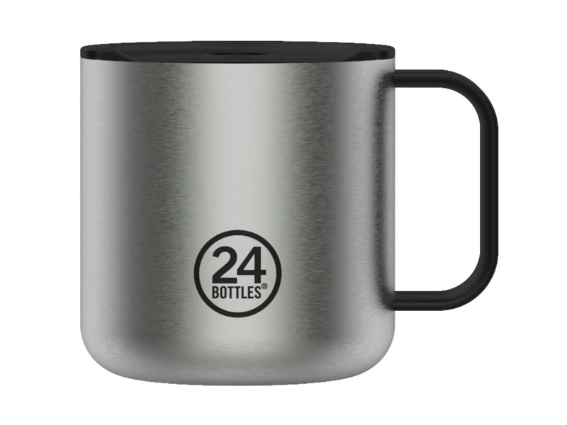 24Bottles Casa Mug Brushed Steel 340ml
