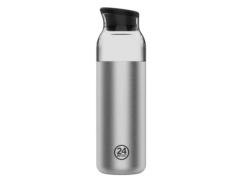 24Bottles Casa Carafe Brushed Steel 1000ml