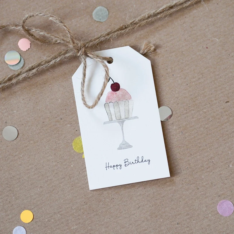 Geschenkanhänger · Birthday Cupcake