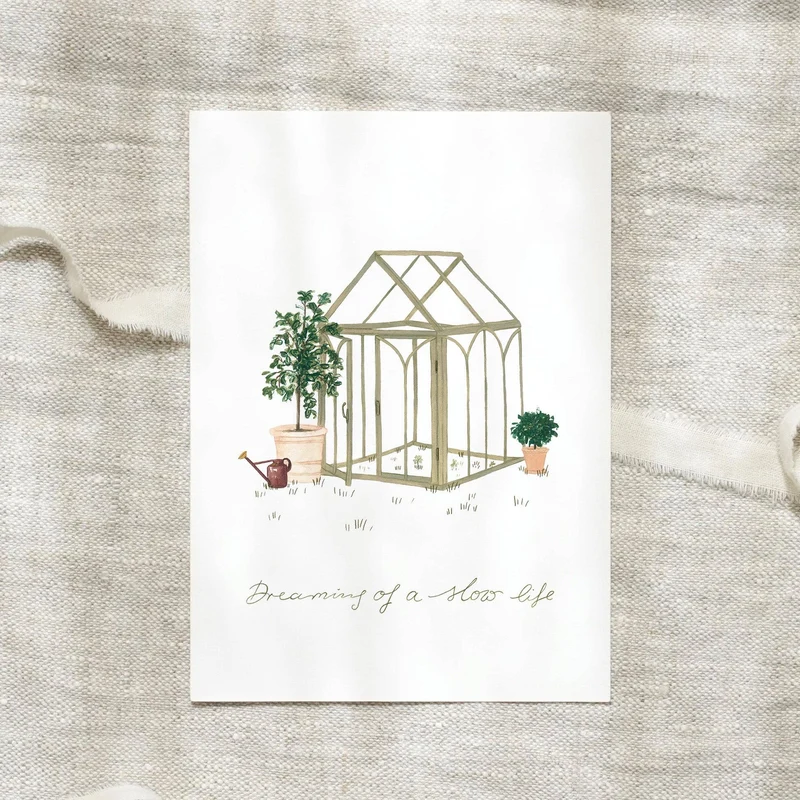 Postkarte · Gartenhaus