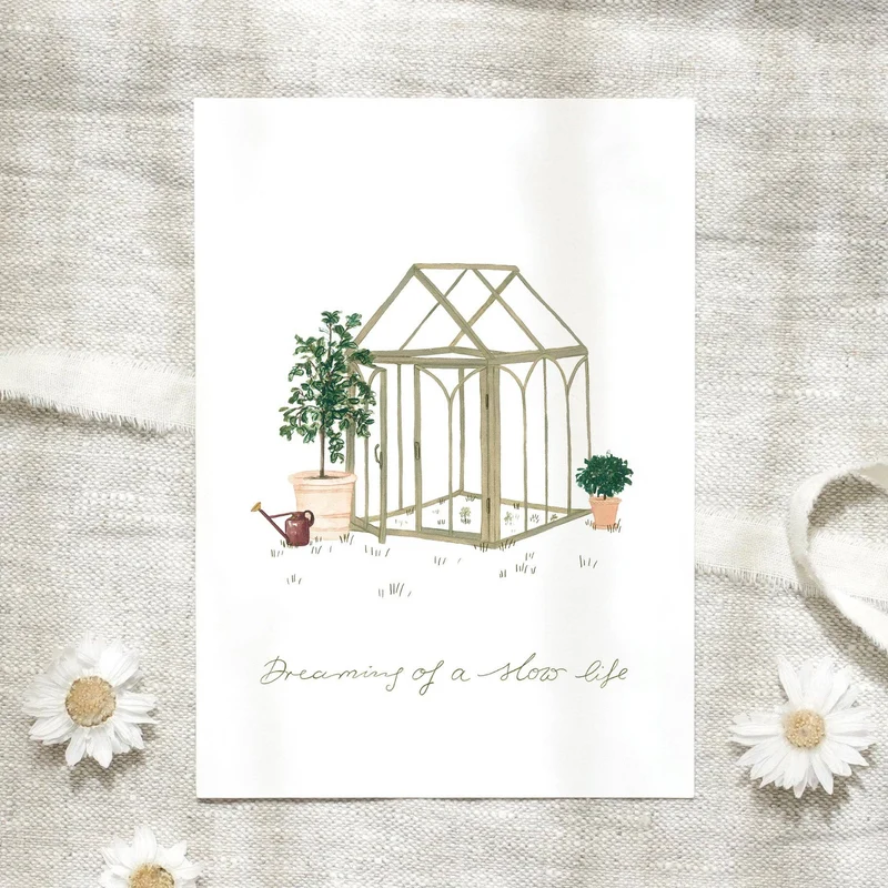 Postkarte · Gartenhaus