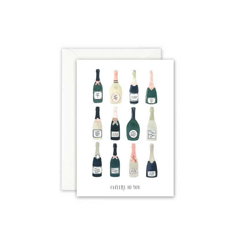 Grußkarte · Cheers | Champagne