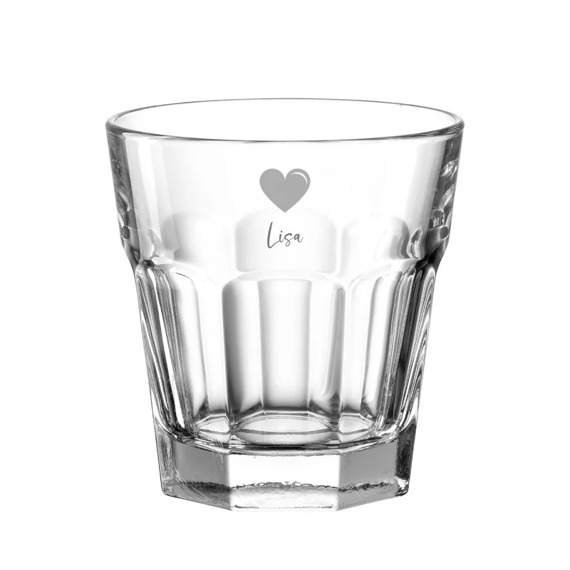 Trinkglas ROCK 265 ml mit persönlicher Gravur