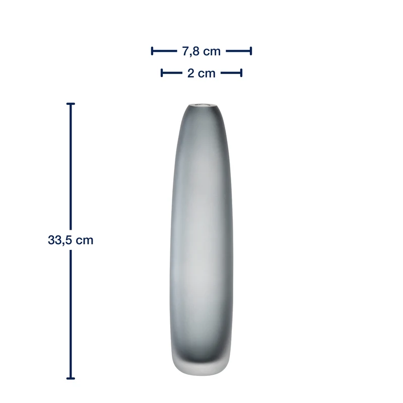 Bodenvase BELLAGIO 34 cm anthrazit