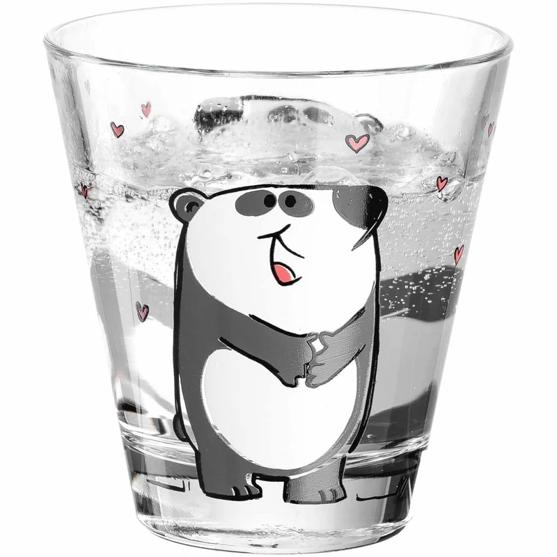 Trinkglas BAMBINI 215 ml Panda 6er-Set