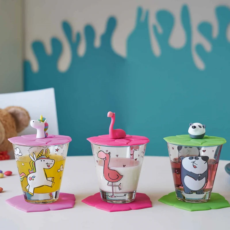 Trinkglas BAMBINI 215 ml Panda 6er-Set
