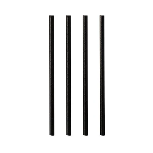 7.800x schwarze Papiertrinkhalme 3-lagig 150 x 7mm Ø