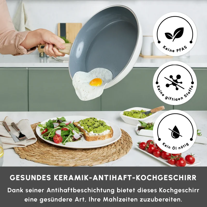 Karaca Swiss Crystal Induktions Pfanne Creamy, 26 Cm
