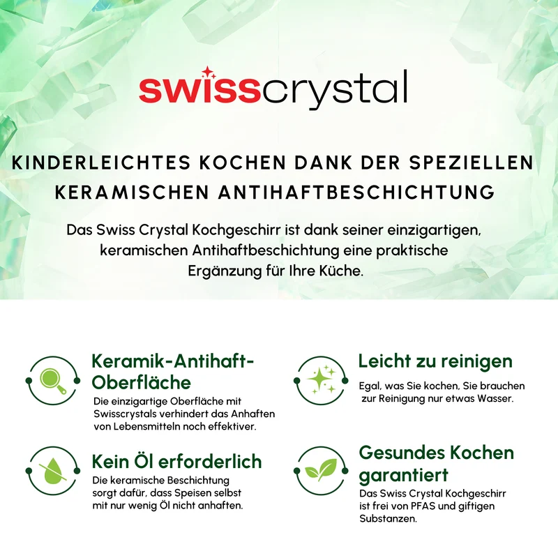 Karaca Swiss Crystal Almond Edelstahlgriff Kasserolle 14 cm