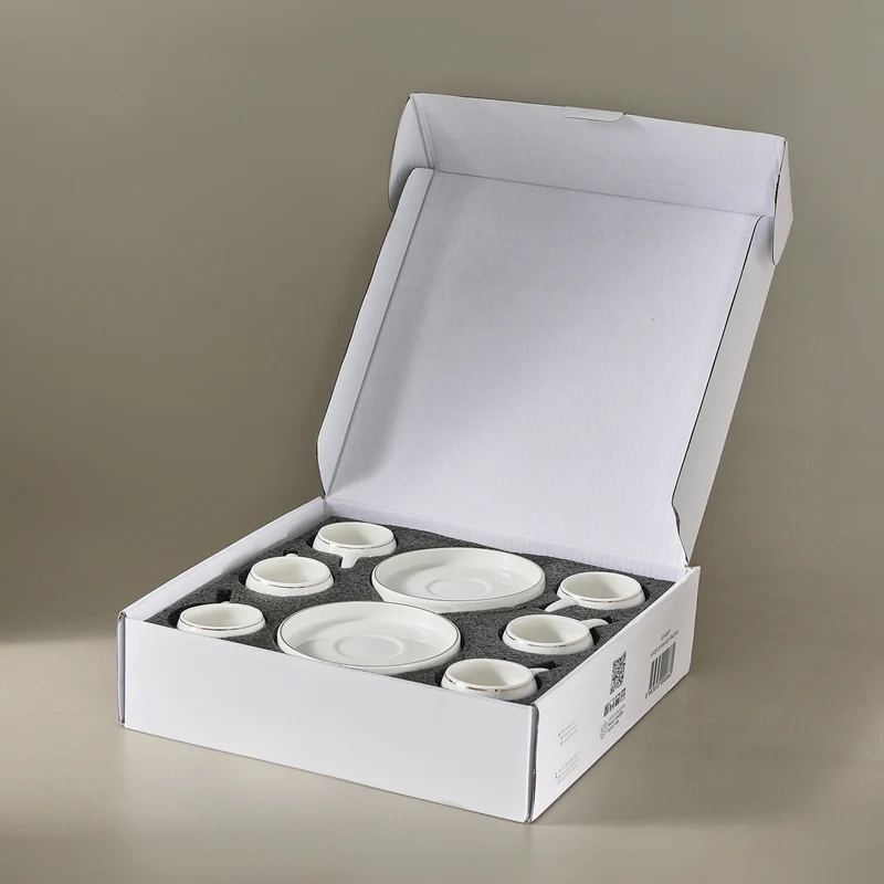 Karaca Streamline Sunset 6-teiliges Kaffeetassen-Set für 6 Personen, 100 ml