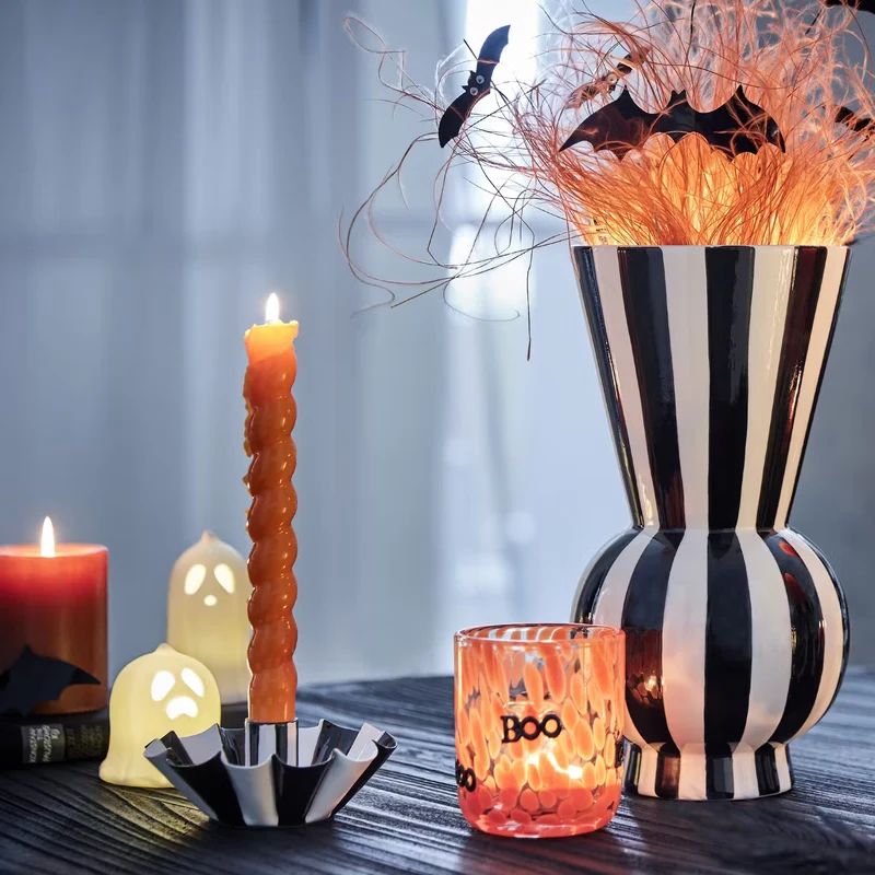 HALLOWEEN Trinkglas Konfetti Boo