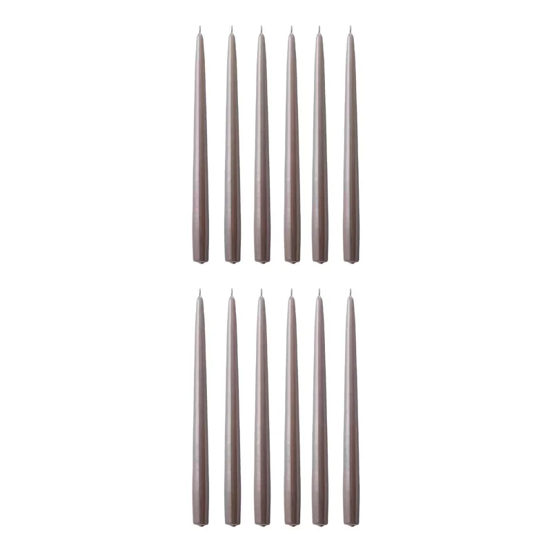 TWIN FLAME konische Zwillingskerze 12er-Set