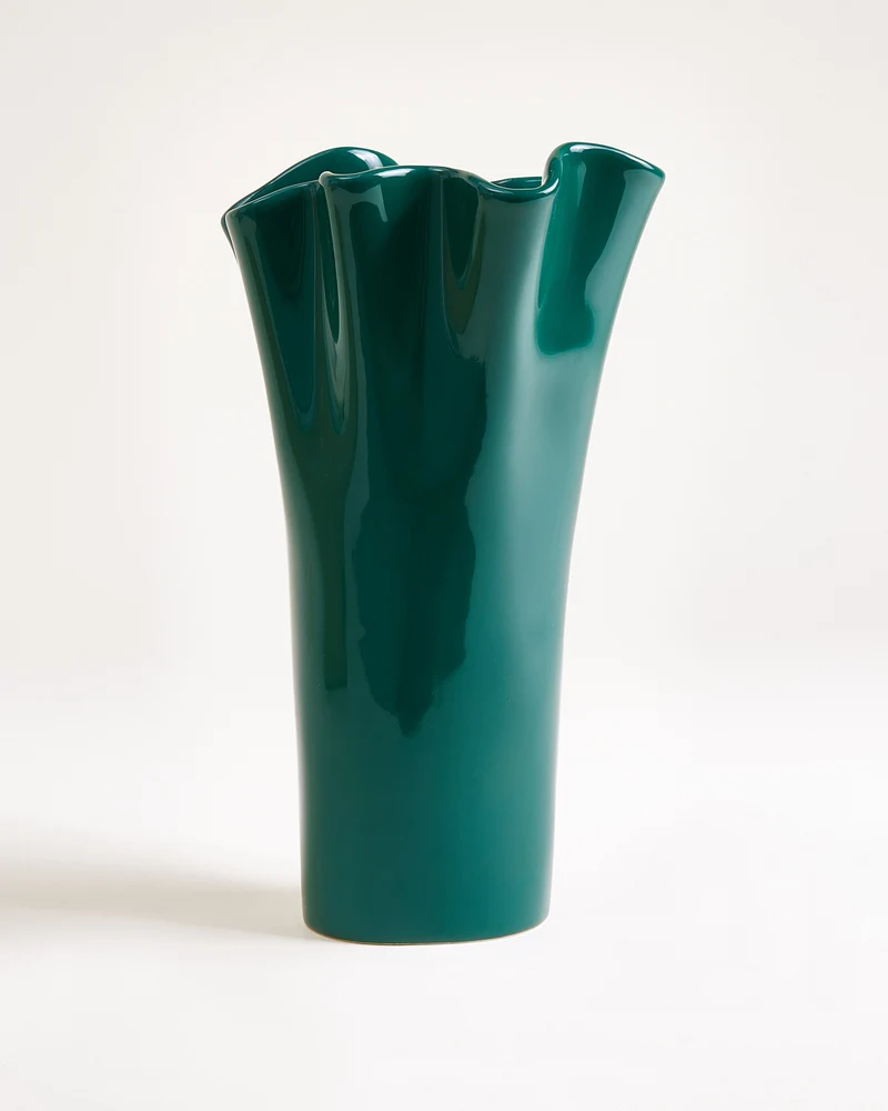Duna Vase L dunkelgrün