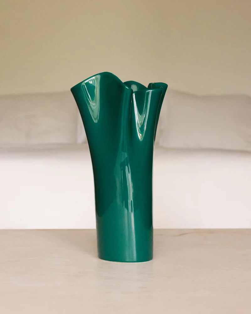 Duna Vase L dunkelgrün