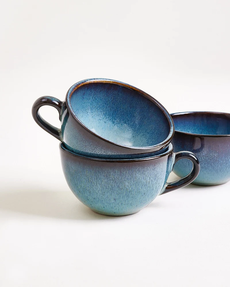 Madeira Cappuccinotasse classic grünblau