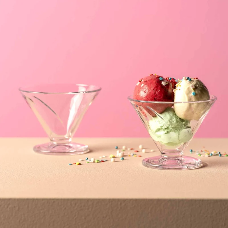 Eisschale aus Glas CONO 270 ml 4er-Set