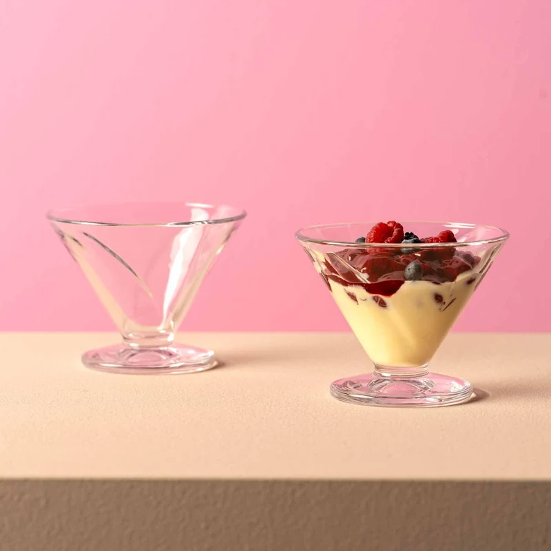 Eisschale aus Glas CONO 270 ml 4er-Set